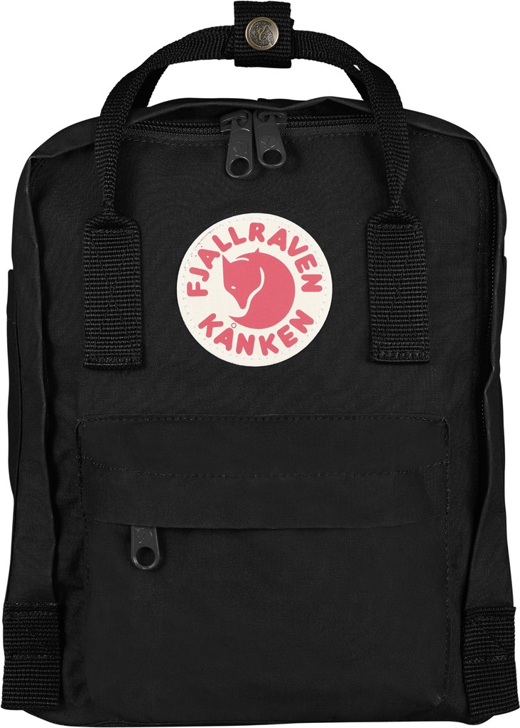 Fjallraven kanken mini black backpack discount